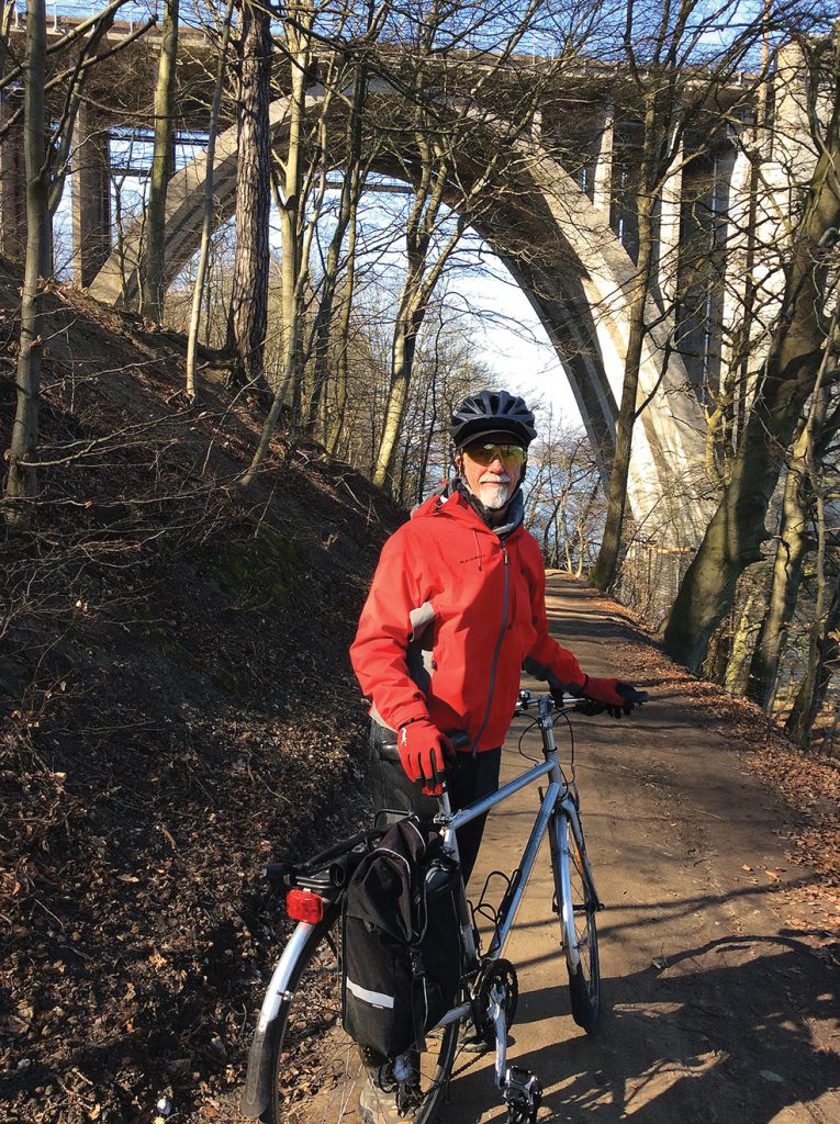 Larry Howe touring on one of nearly 2,000 bike trails in Denmark. Photos by Judy Frei 