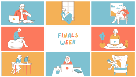 Finals week graphic