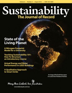 Sustainability journal cover 2013Aug