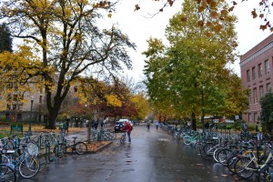 13th Street at the Univ of Oregon in Eugene OR
