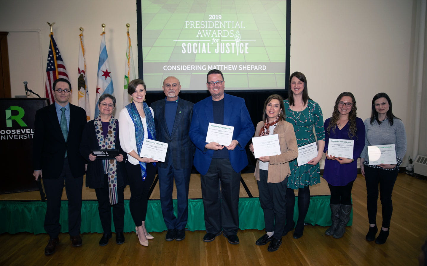 CCPA faculty and staff won awards for their work on The Considering Matthew Shepard Residency.