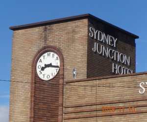 Oatmeal Stout clock Newcastle Australia near Hamilton Station. 